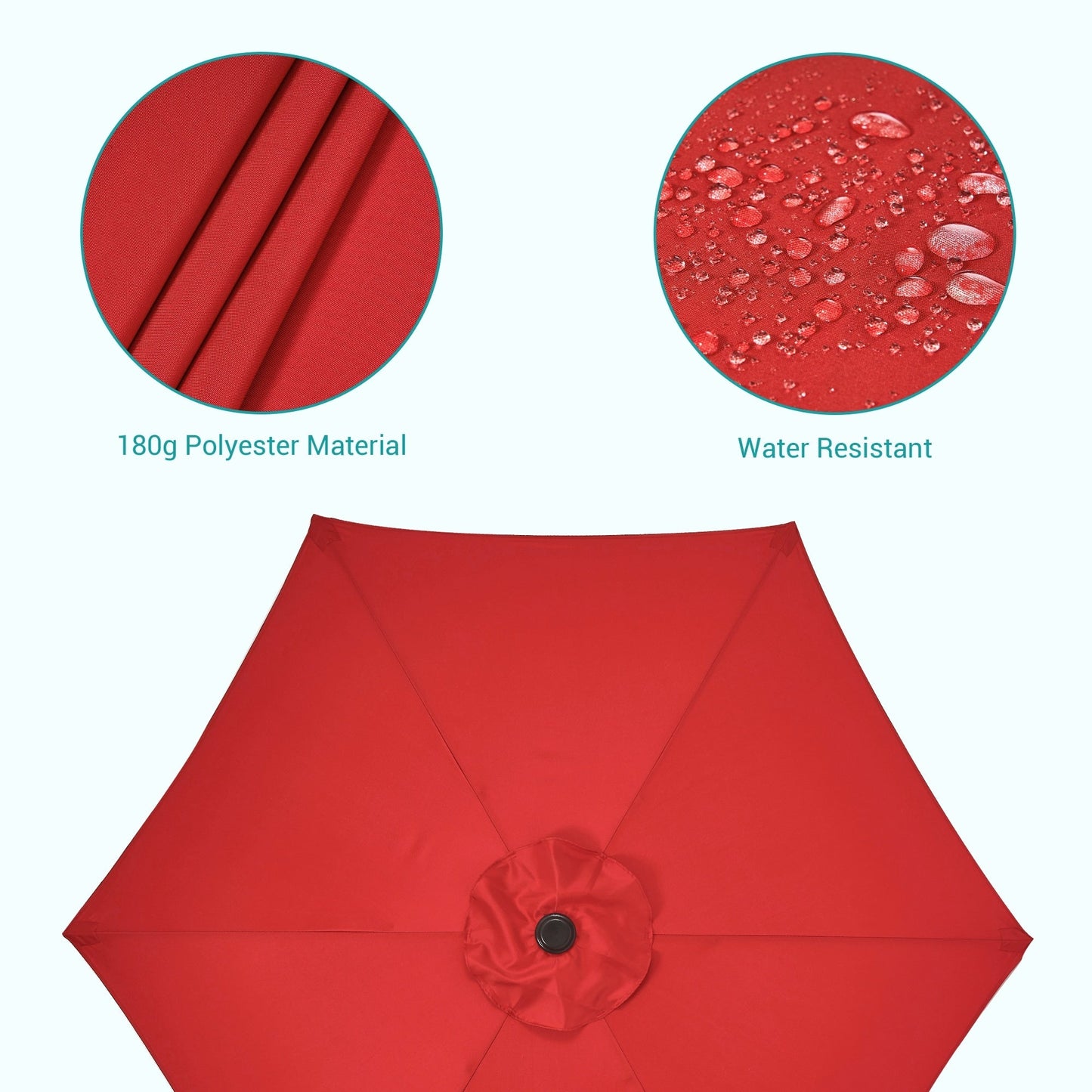 Bonosuki 7.5-foot Waterproof Sunshade Canopy Patio Umbrella