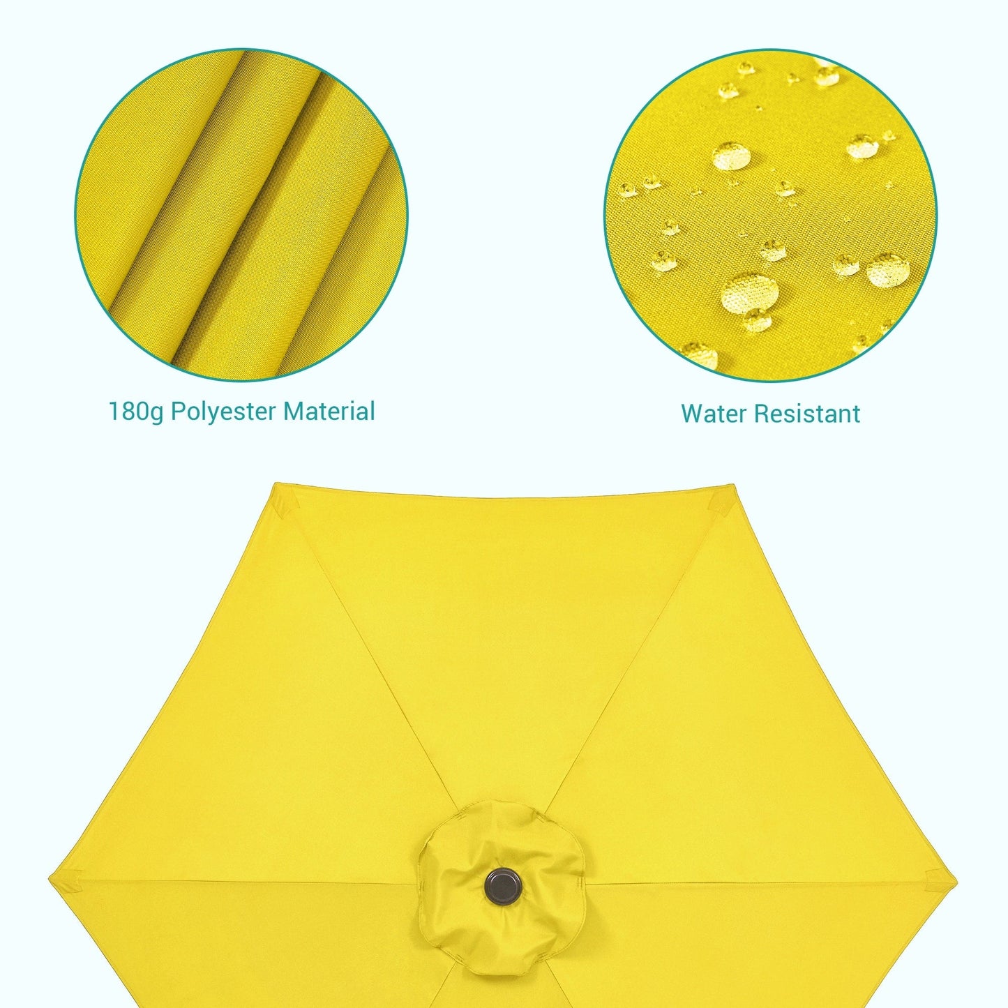 Bonosuki 7.5-foot Waterproof Sunshade Canopy Patio Umbrella