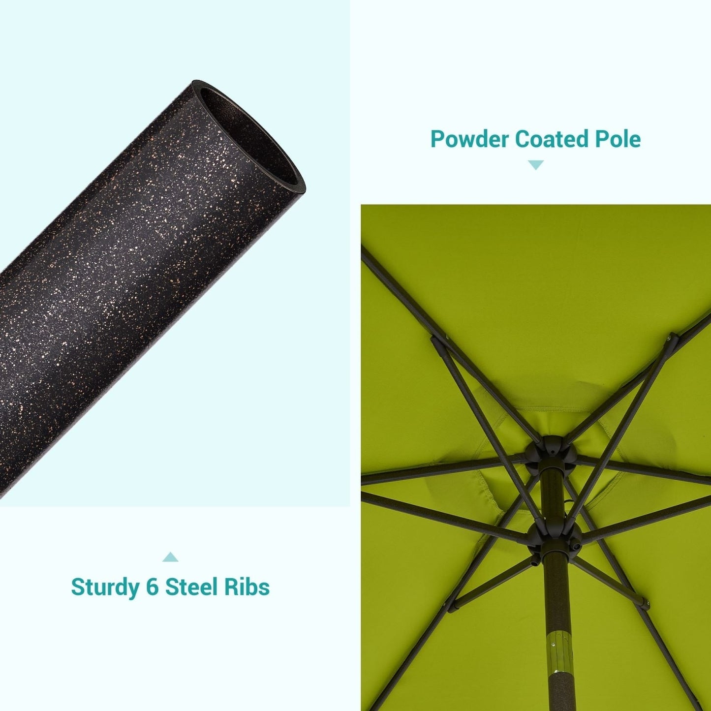 Bonosuki 7.5-foot Waterproof Sunshade Canopy Patio Umbrella