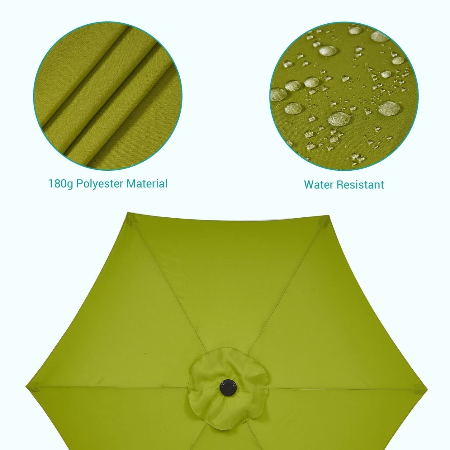 Bonosuki 7.5-foot Waterproof Sunshade Canopy Patio Umbrella