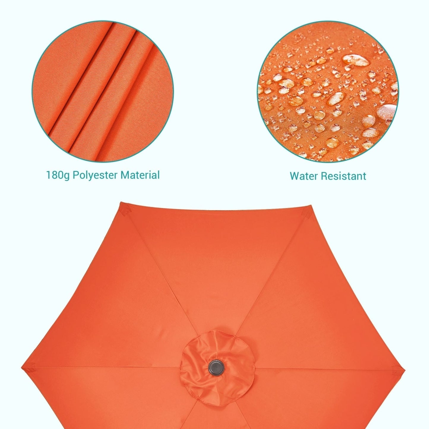 Bonosuki 7.5-foot Waterproof Sunshade Canopy Patio Umbrella