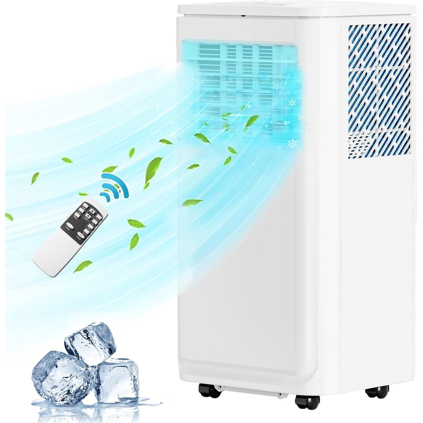 Bossin 8000BTU (Ashrae), 5000BTU(SACC) 3-in-1 Portable Air Conditioners with Remote Control,Quiet Room Portable AC Cooler - 880v