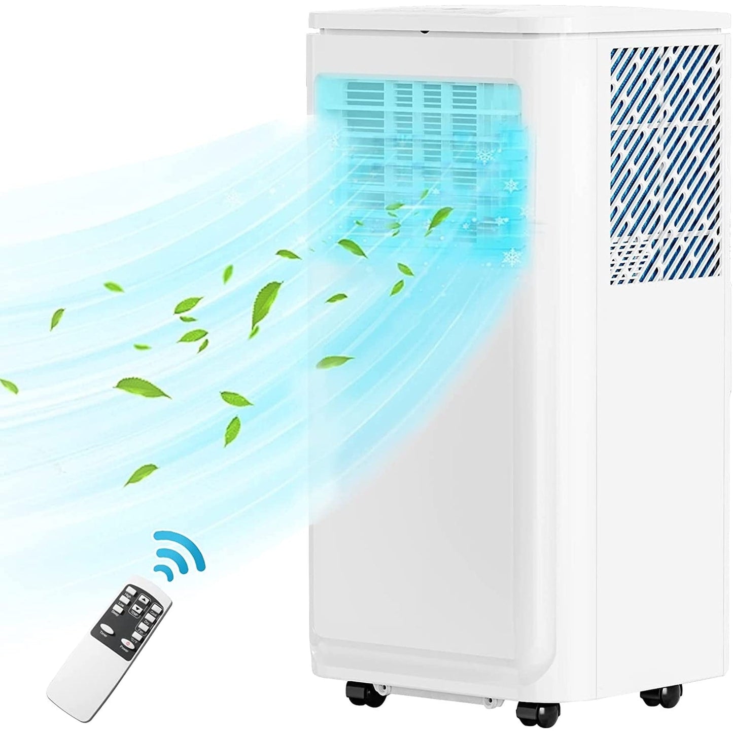 Bossin 8000BTU (Ashrae), 5000BTU(SACC) 3-in-1 Portable Air Conditioners with Remote Control,Quiet Room Portable AC Cooler - 880v