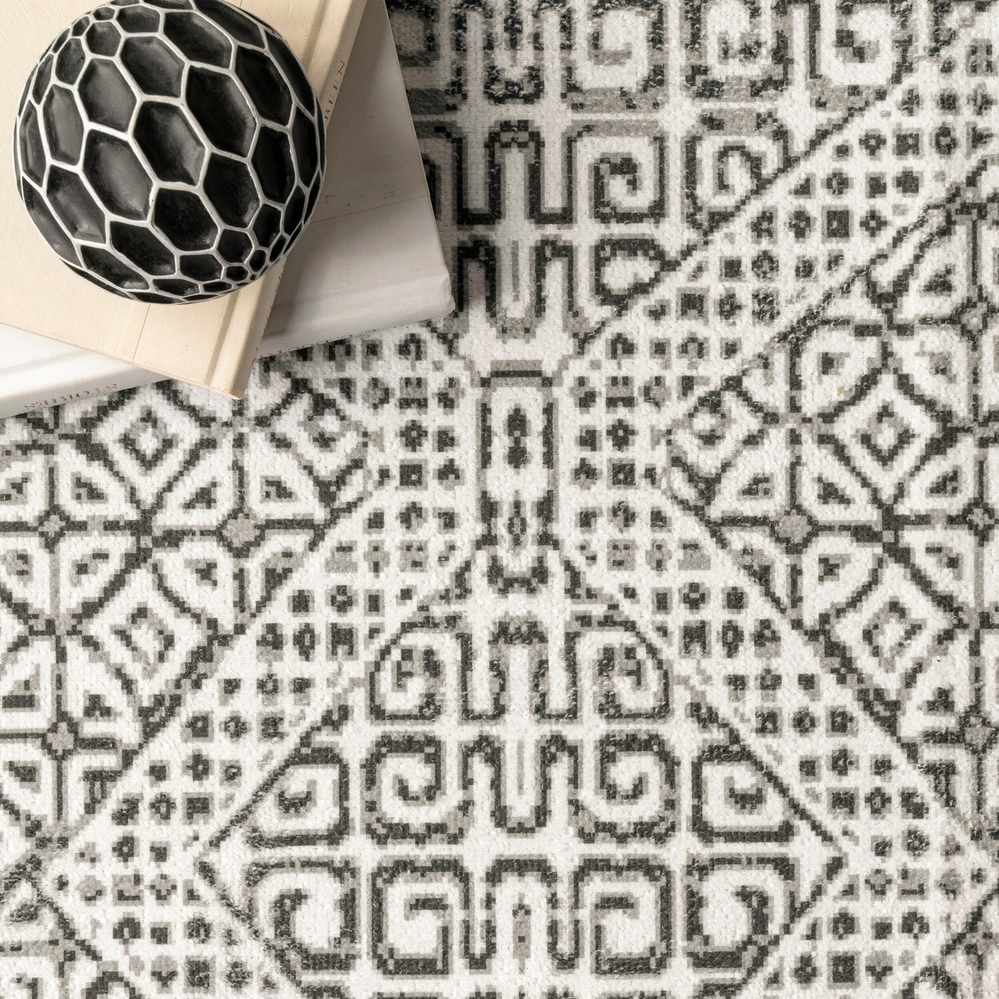 Nuloom Hart SpinClean Abstract Tribal Machine Washable Area Rug