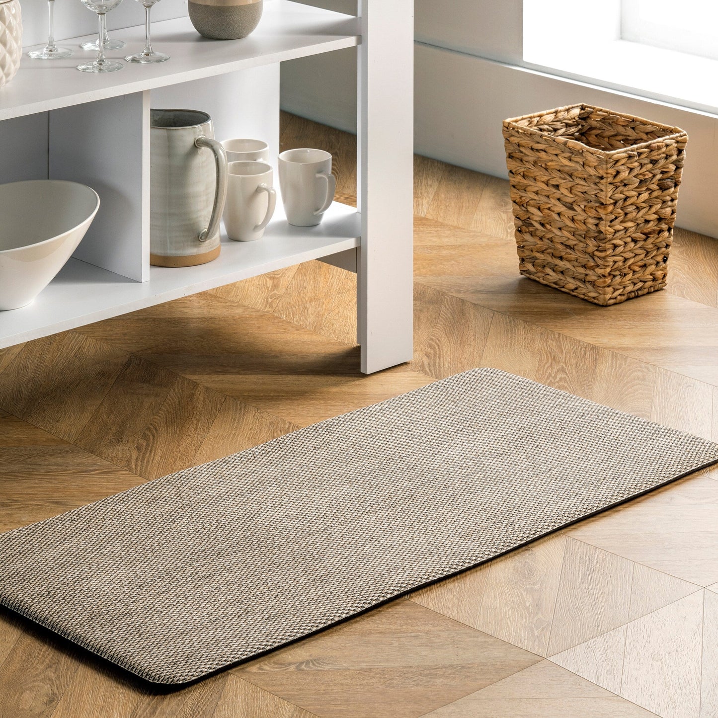 Nuloom Casual Braided Anti Fatigue Kitchen or Laundry Room Comfort Mat