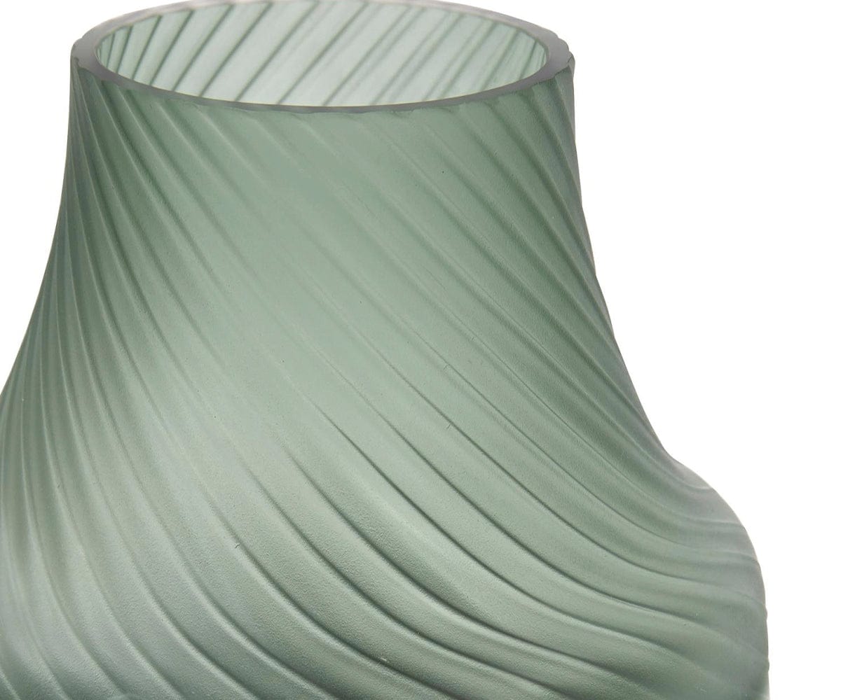 Vase tourbillon bleu sarcelle