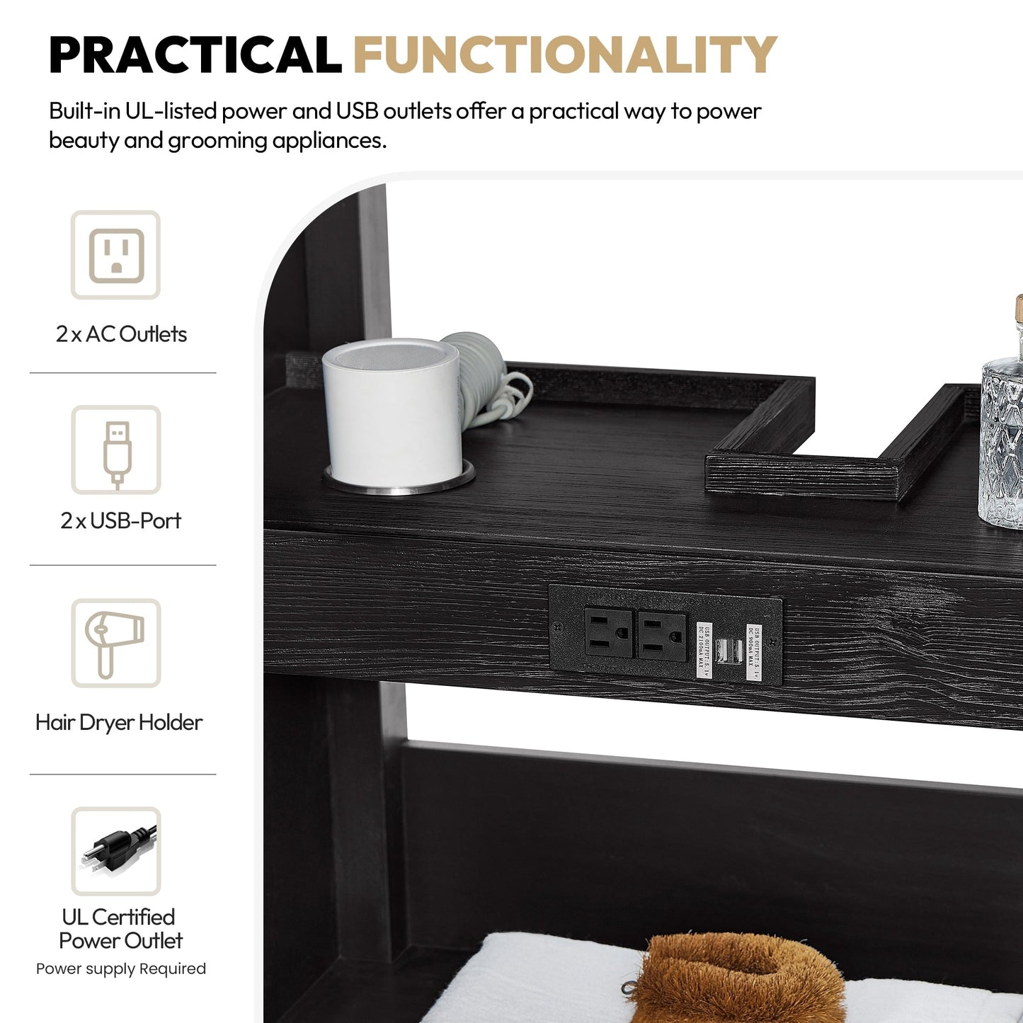 Cadiz Bath Vanity with Composite Stone Top without Mirror