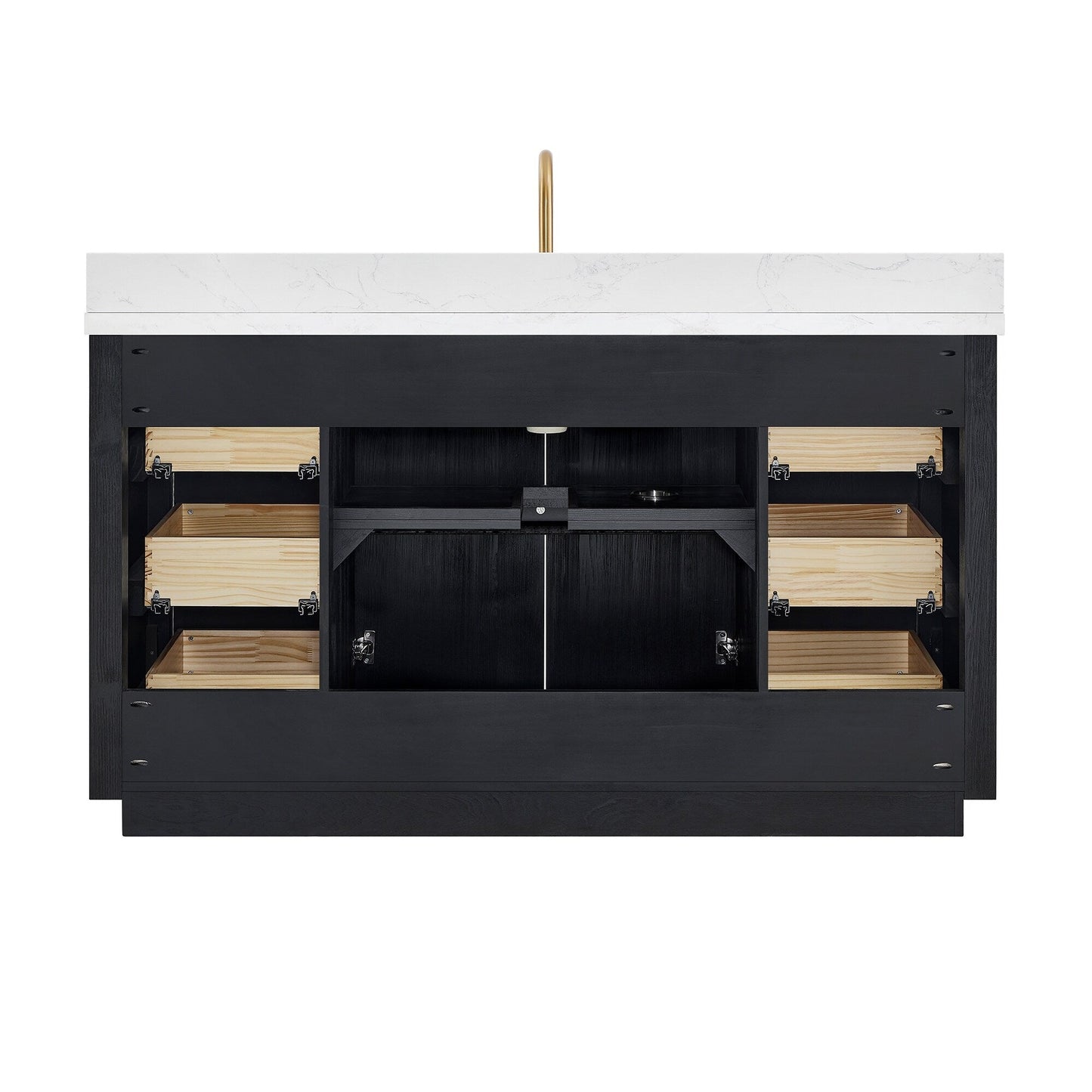 Cadiz Bath Vanity with Composite Stone Top without Mirror