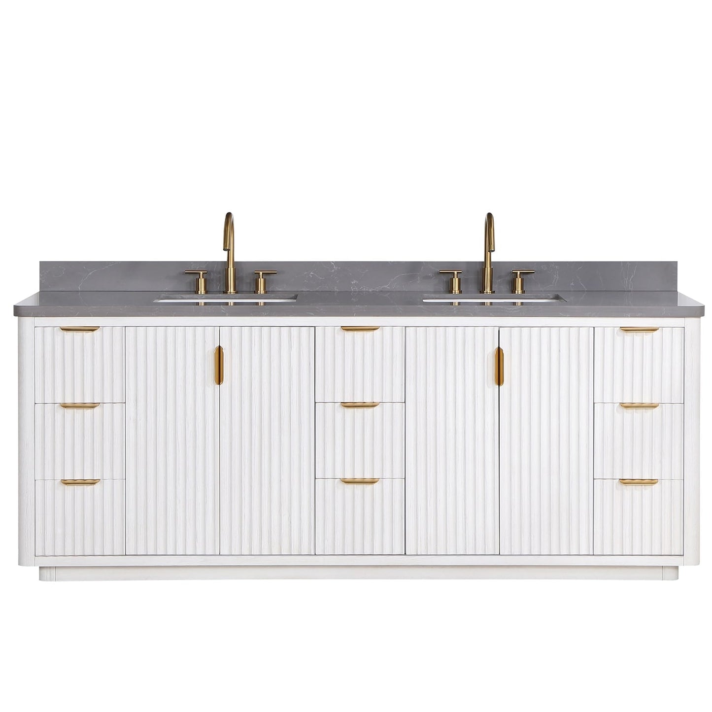 Cadiz Bath Vanity with Composite Stone Top without Mirror