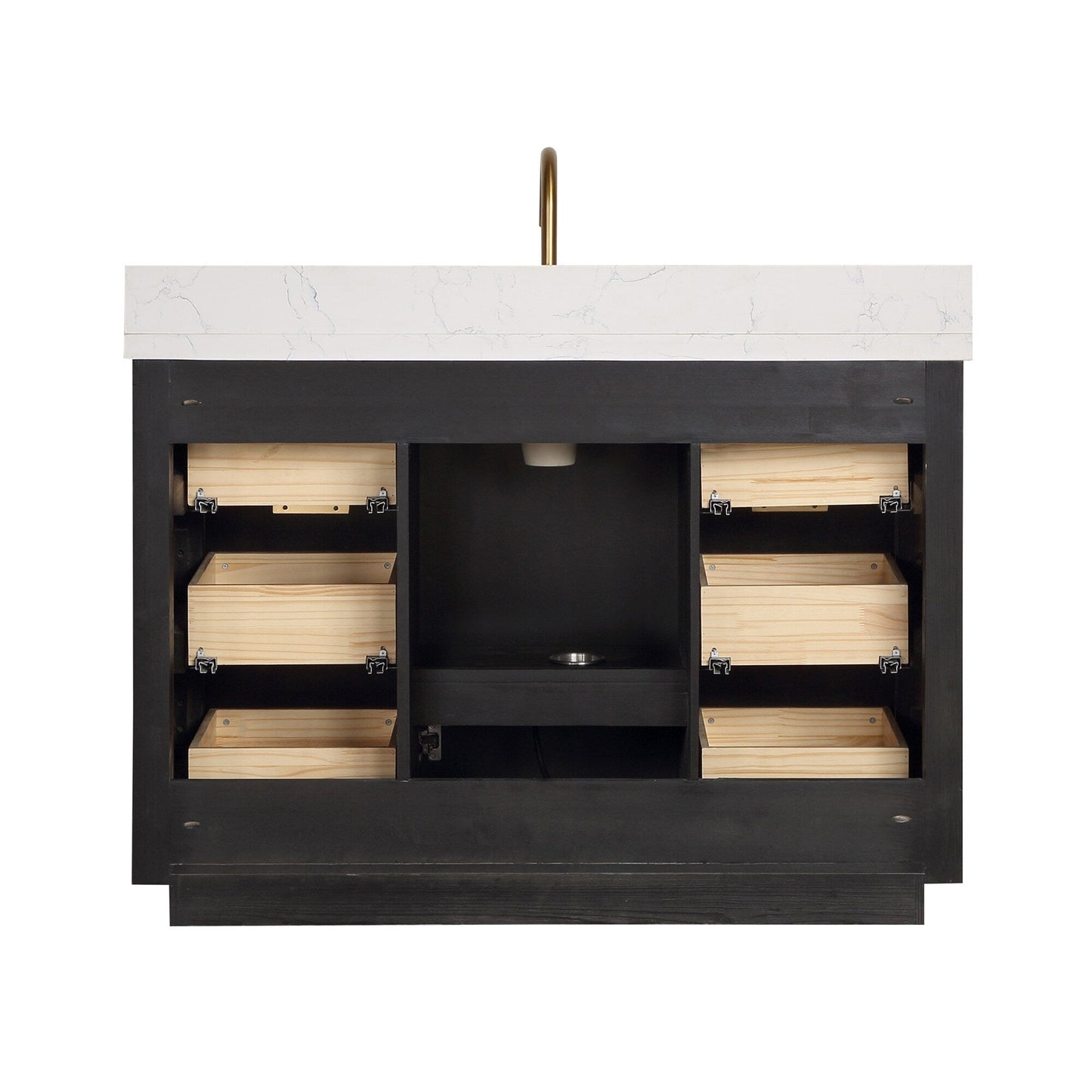 Cadiz Bath Vanity with Composite Stone Top without Mirror