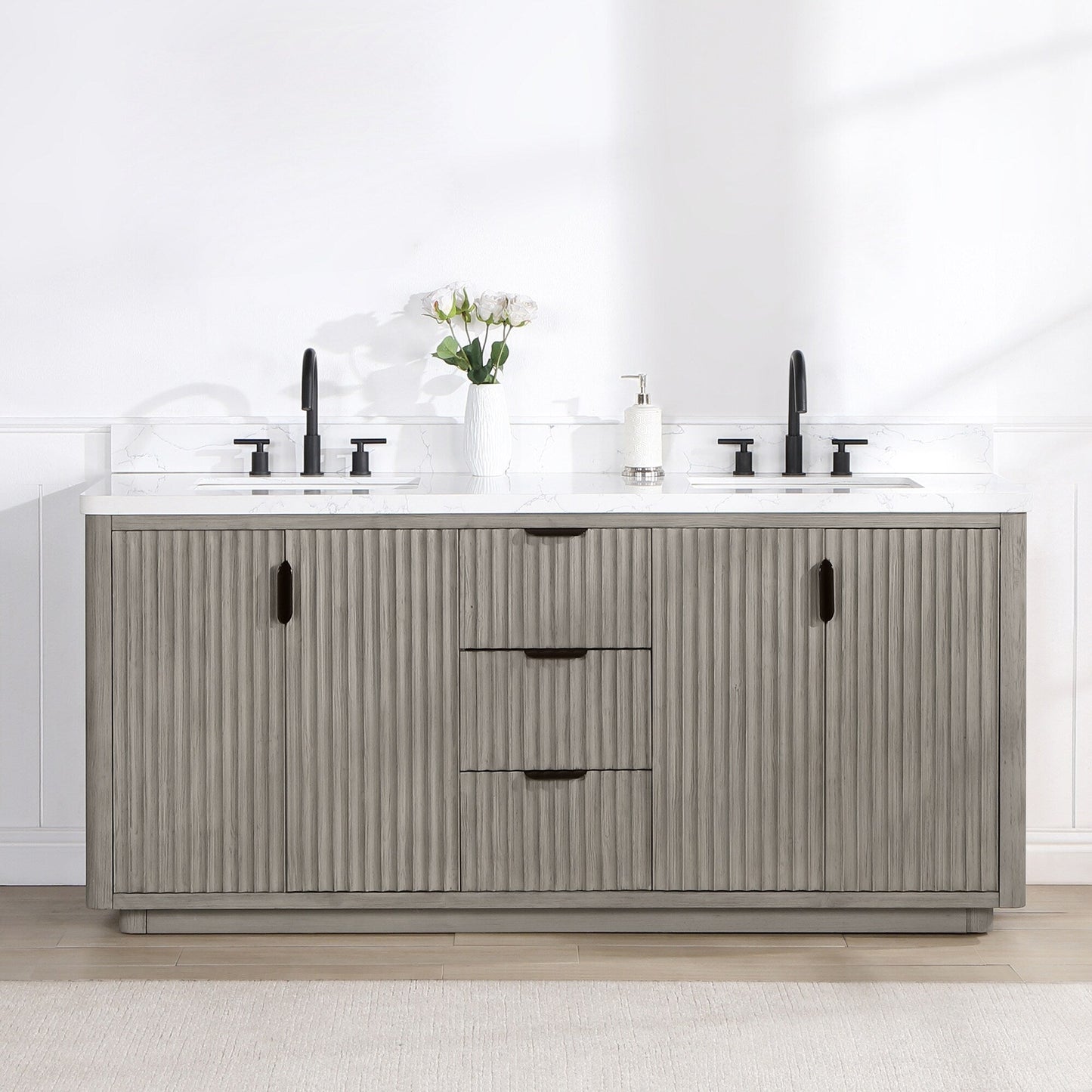 Cadiz Bath Vanity with Composite Stone Top without Mirror