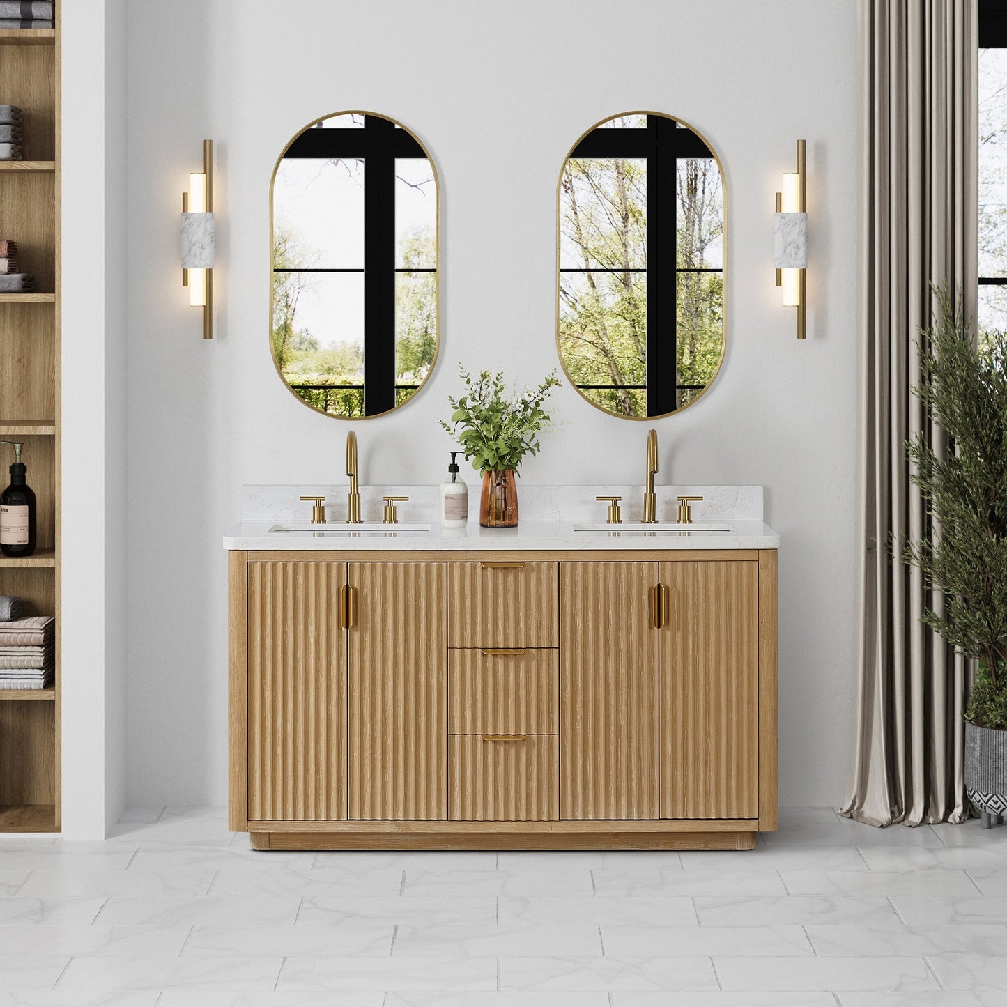 Cadiz Bath Vanity with Composite Stone Top without Mirror