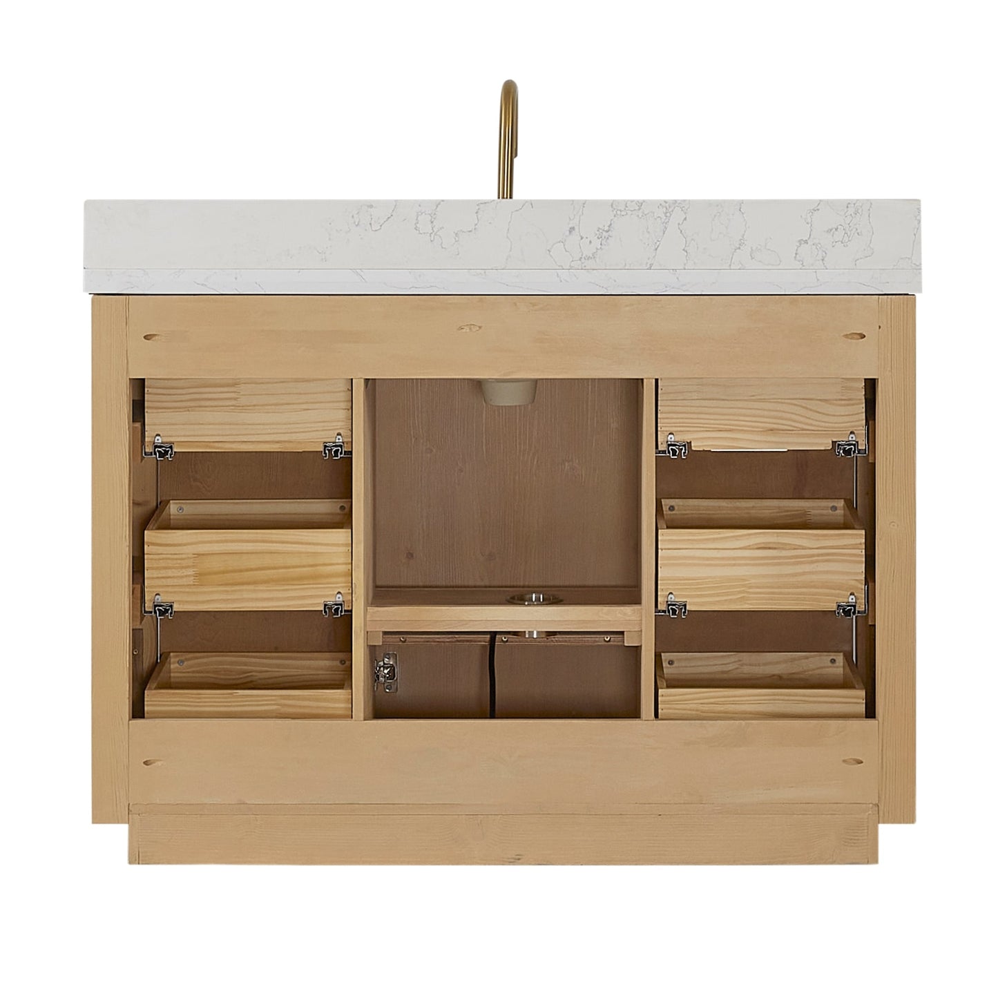 Cadiz Bath Vanity with Composite Stone Top without Mirror