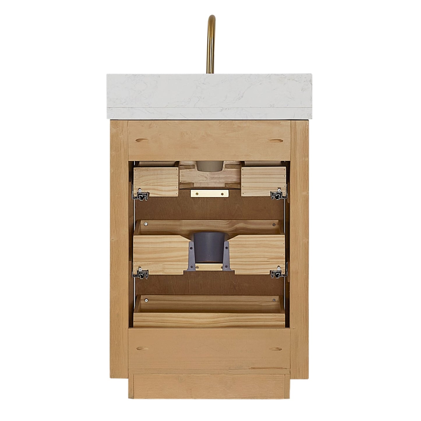 Cadiz Bath Vanity with Composite Stone Top without Mirror