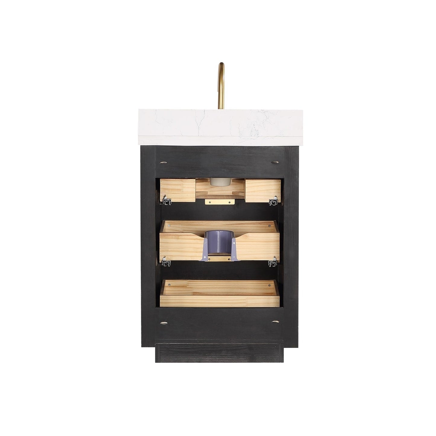 Cadiz Bath Vanity with Composite Stone Top without Mirror