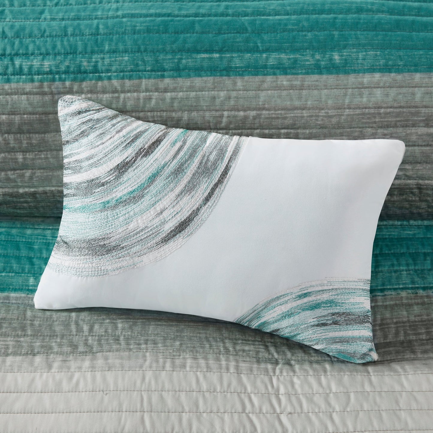 Madison Park Essentials Barret Quilt Set with Cotton Bed Sheets