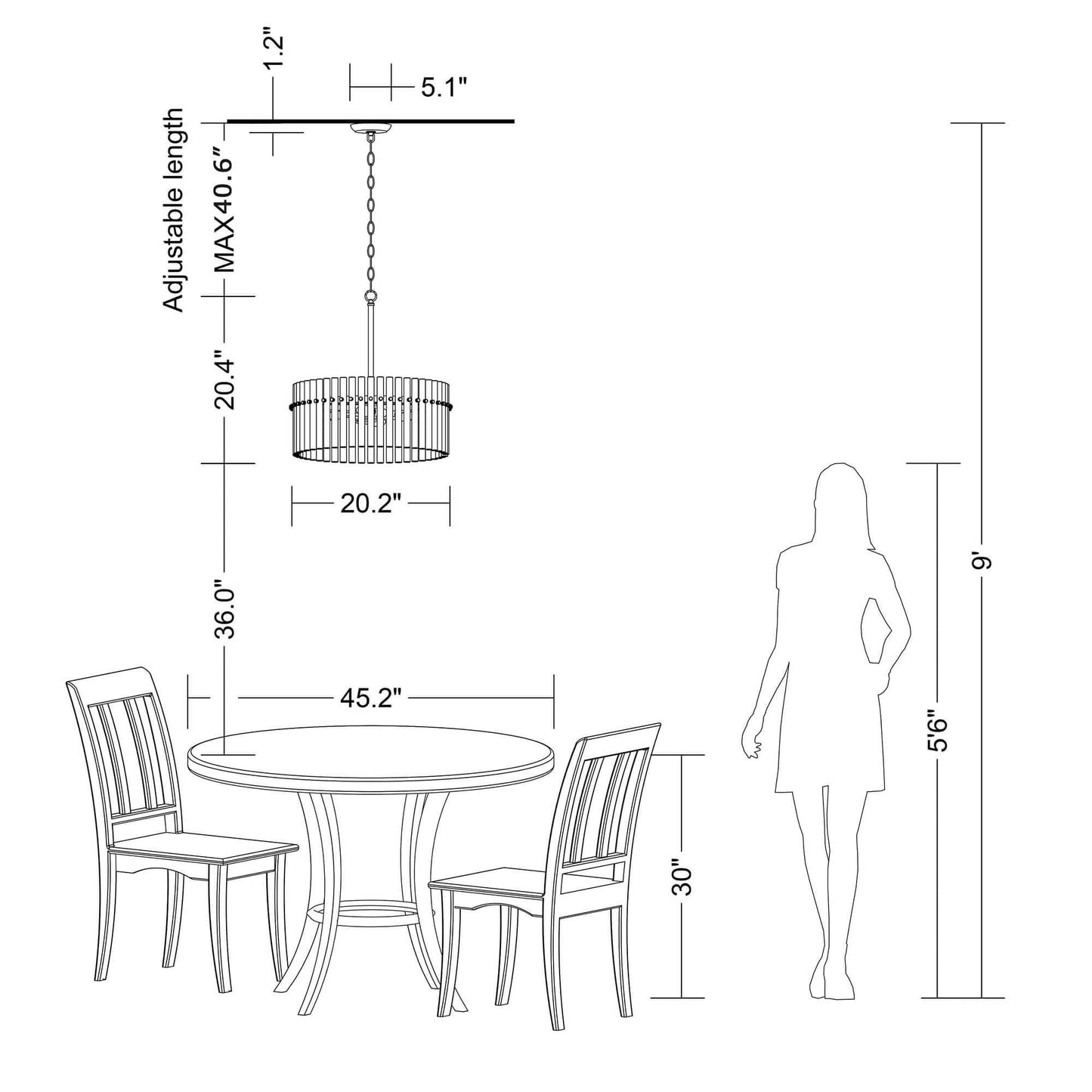 Casandra 5-light Crystal Chandelier