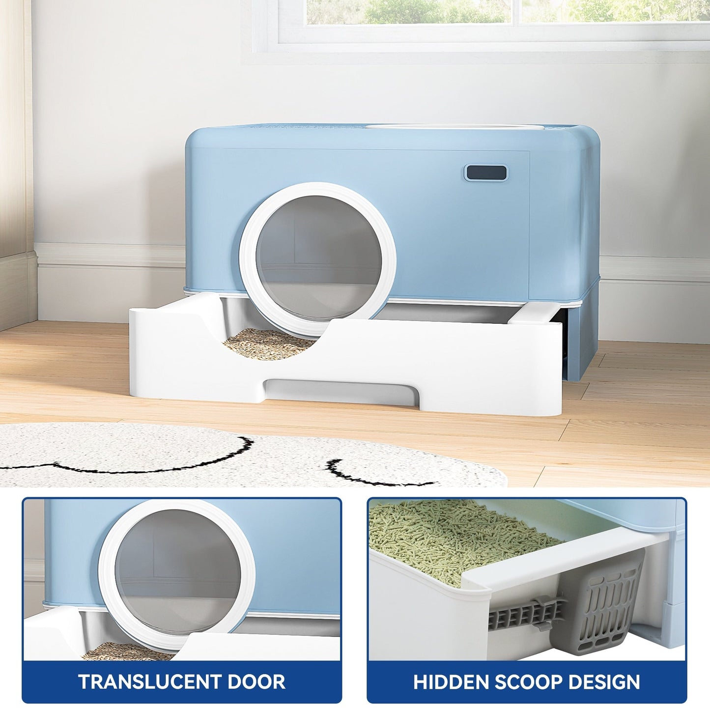Cat Litter Box Enclosed Cat Toilet