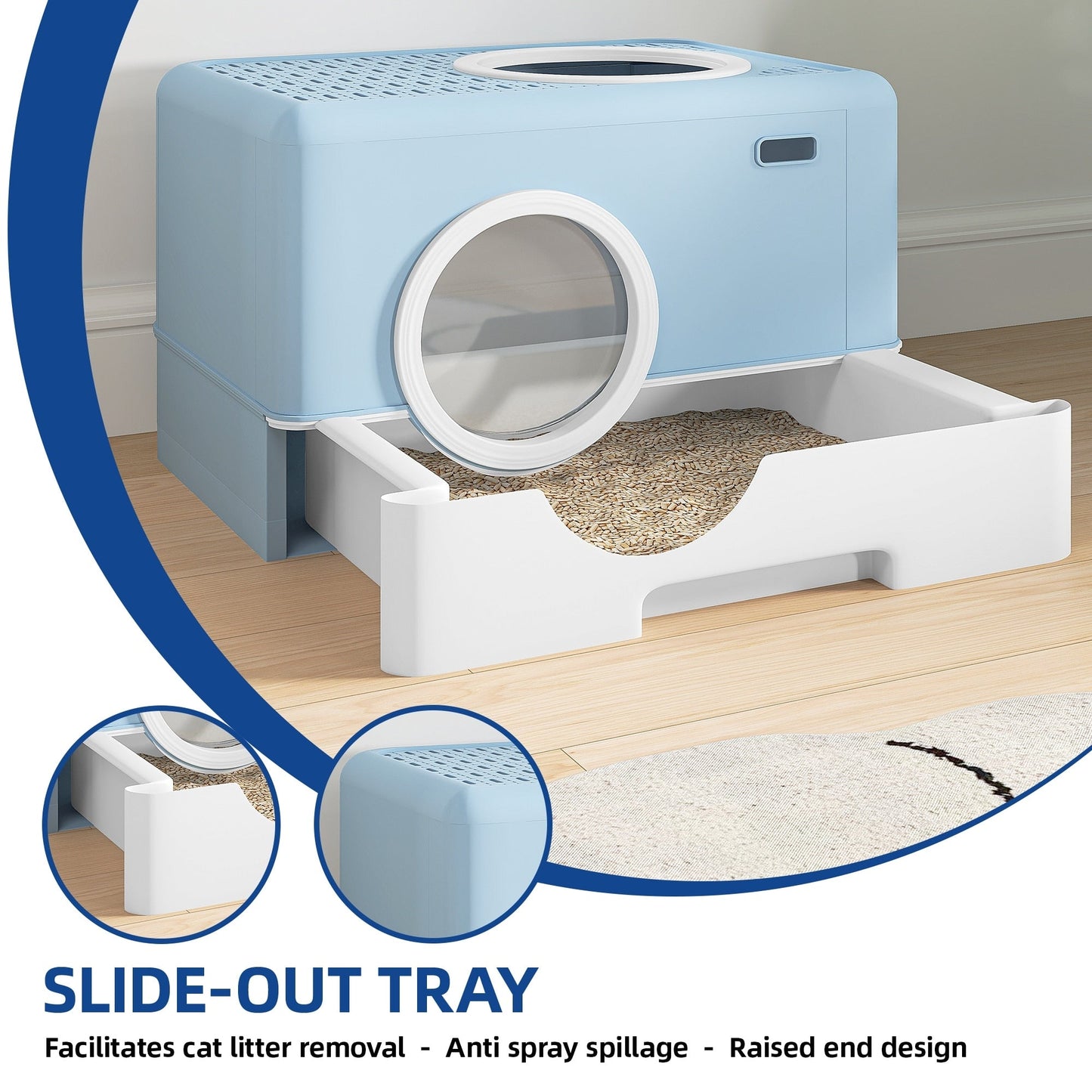 Cat Litter Box Enclosed Cat Toilet
