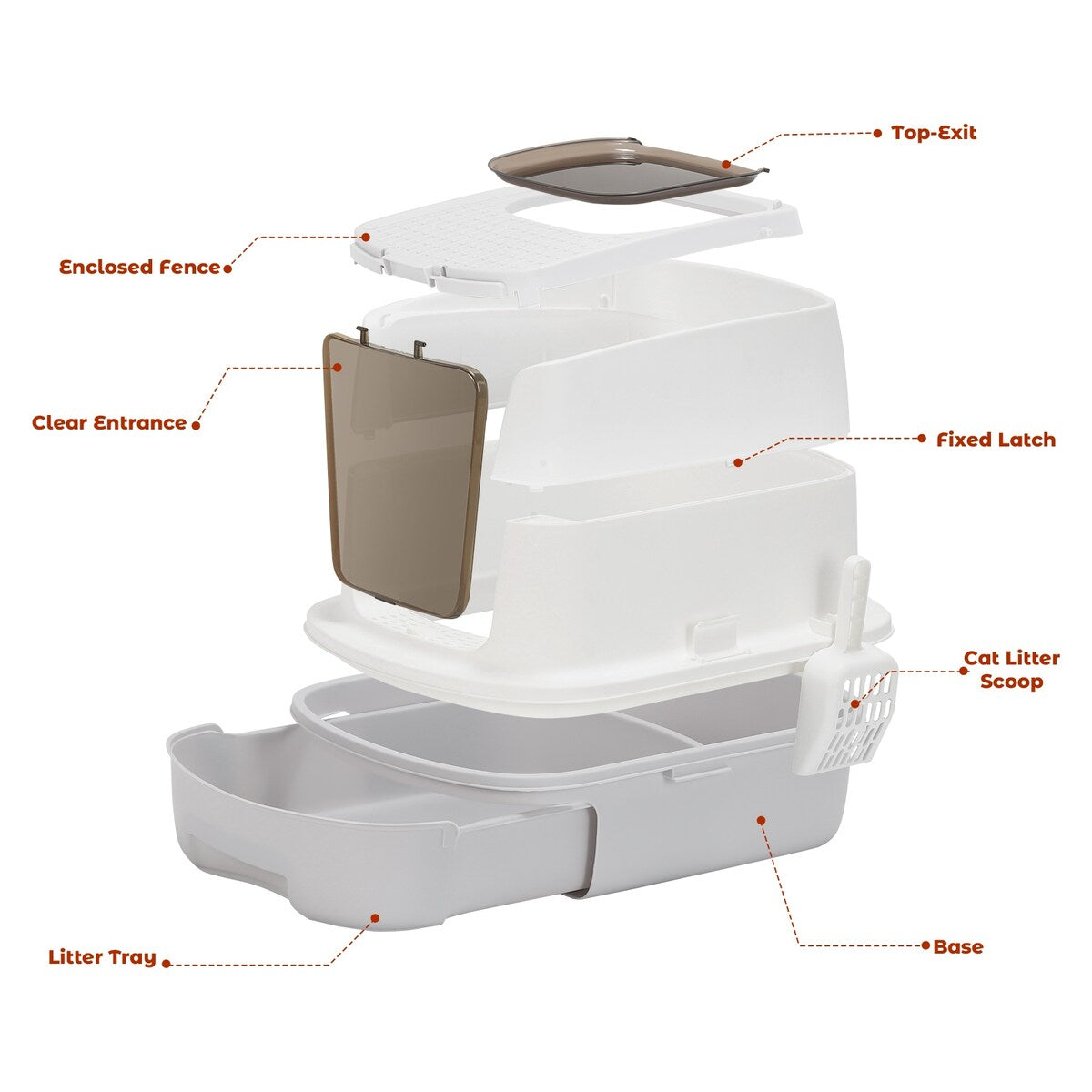 Cat Litter Box with Scoop