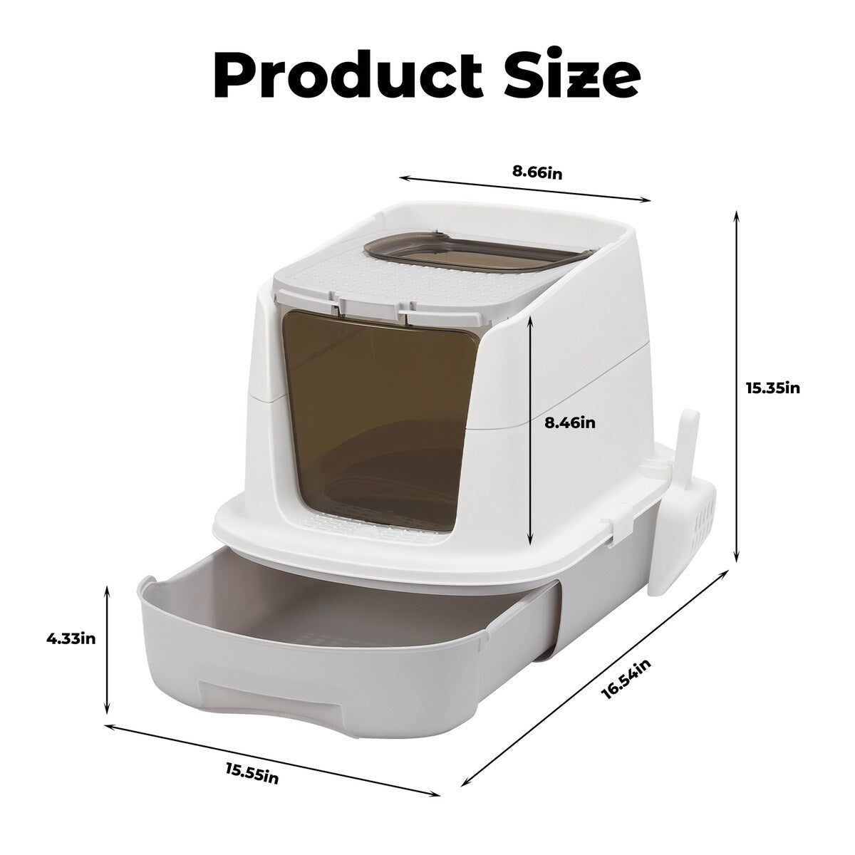 Cat Litter Box with Scoop