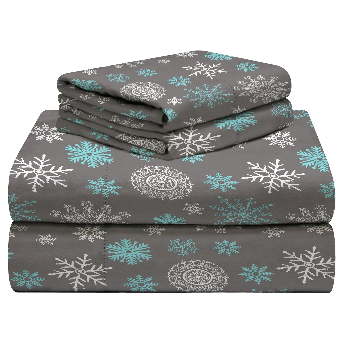 Celeste Home 190 GSM Cotton Heavy Weight Flannel Velvet Feel Bed Sheet Set