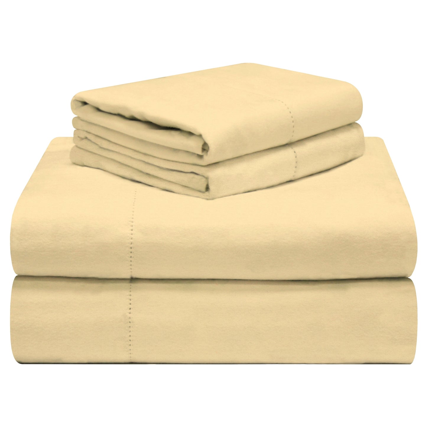 Celeste Home 190 GSM Cotton Heavy Weight Flannel Velvet Feel Bed Sheet Set