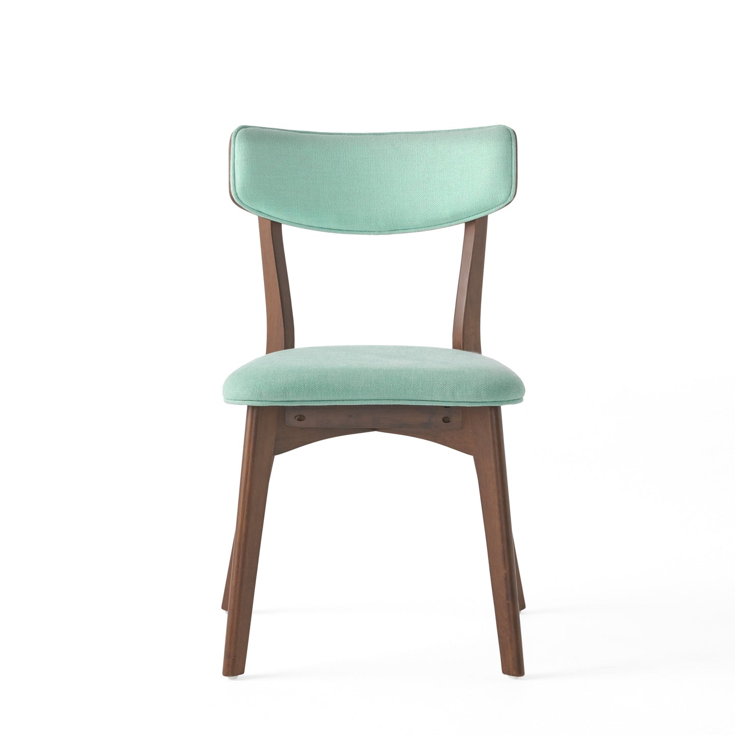 Chazz Mid-Century Modern Upholstered Rubberwood Dining Chairs (Set of 2/4) by Christopher Knight Home