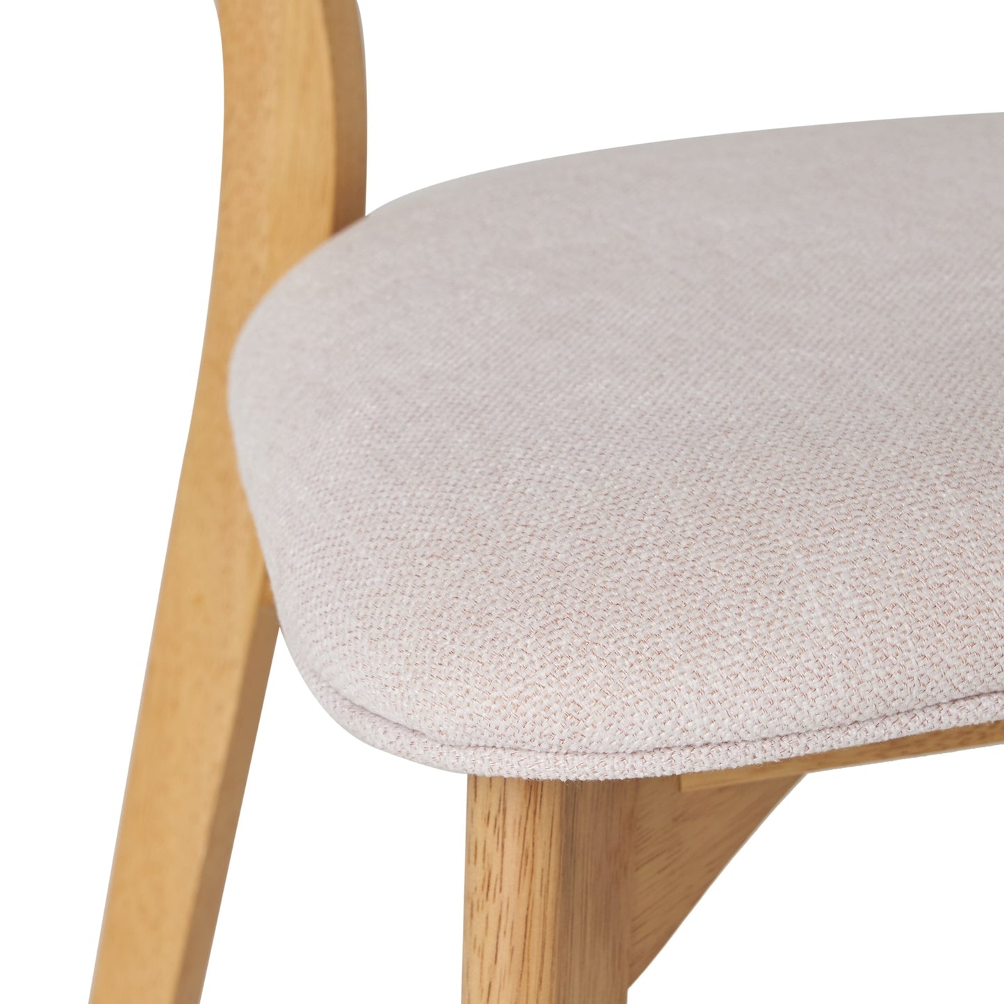 Chazz Mid-Century Modern Upholstered Rubberwood Dining Chairs (Set of 2/4) by Christopher Knight Home