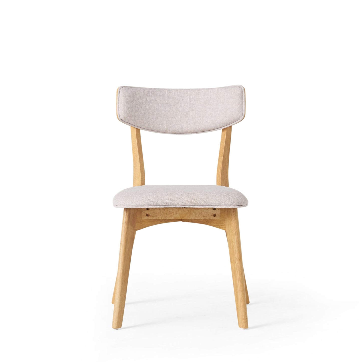 Chazz Mid-Century Modern Upholstered Rubberwood Dining Chairs (Set of 2/4) by Christopher Knight Home
