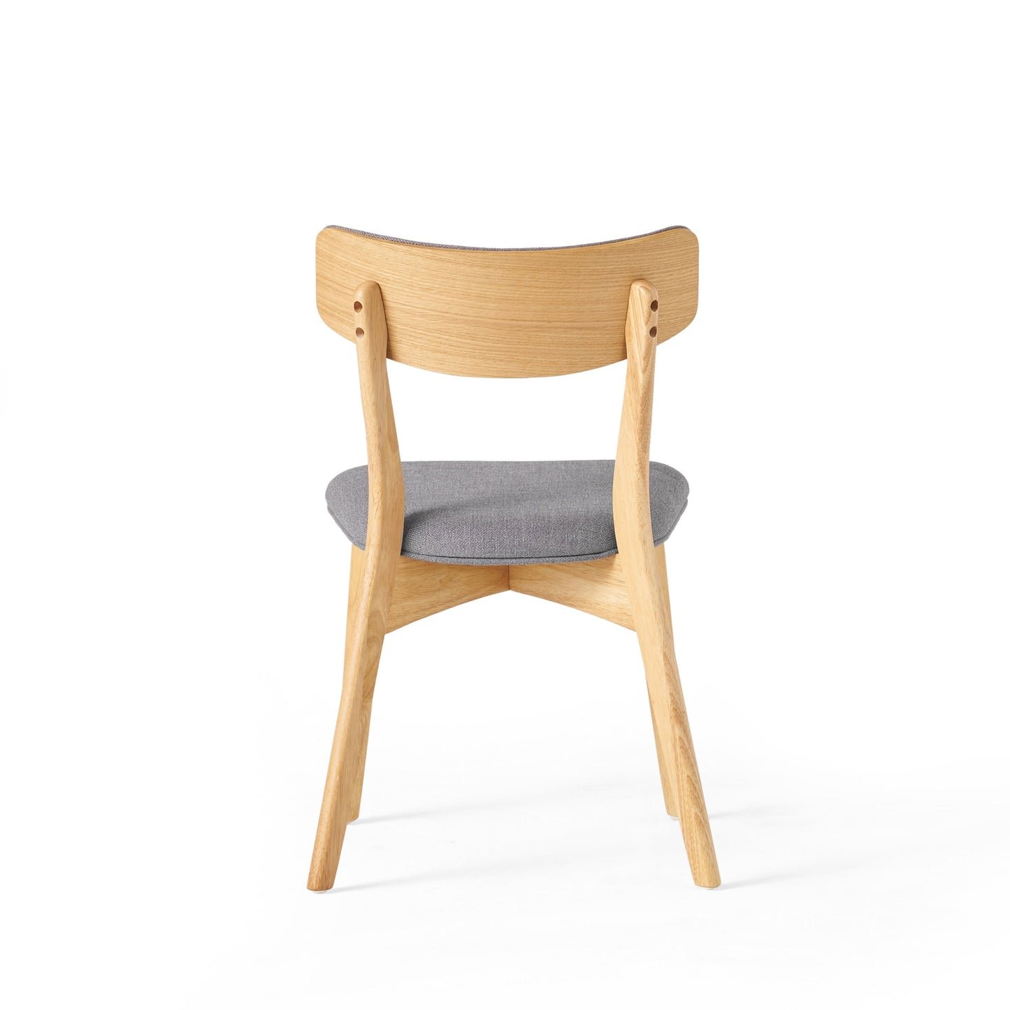 Chazz Mid-Century Modern Upholstered Rubberwood Dining Chairs (Set of 2/4) by Christopher Knight Home