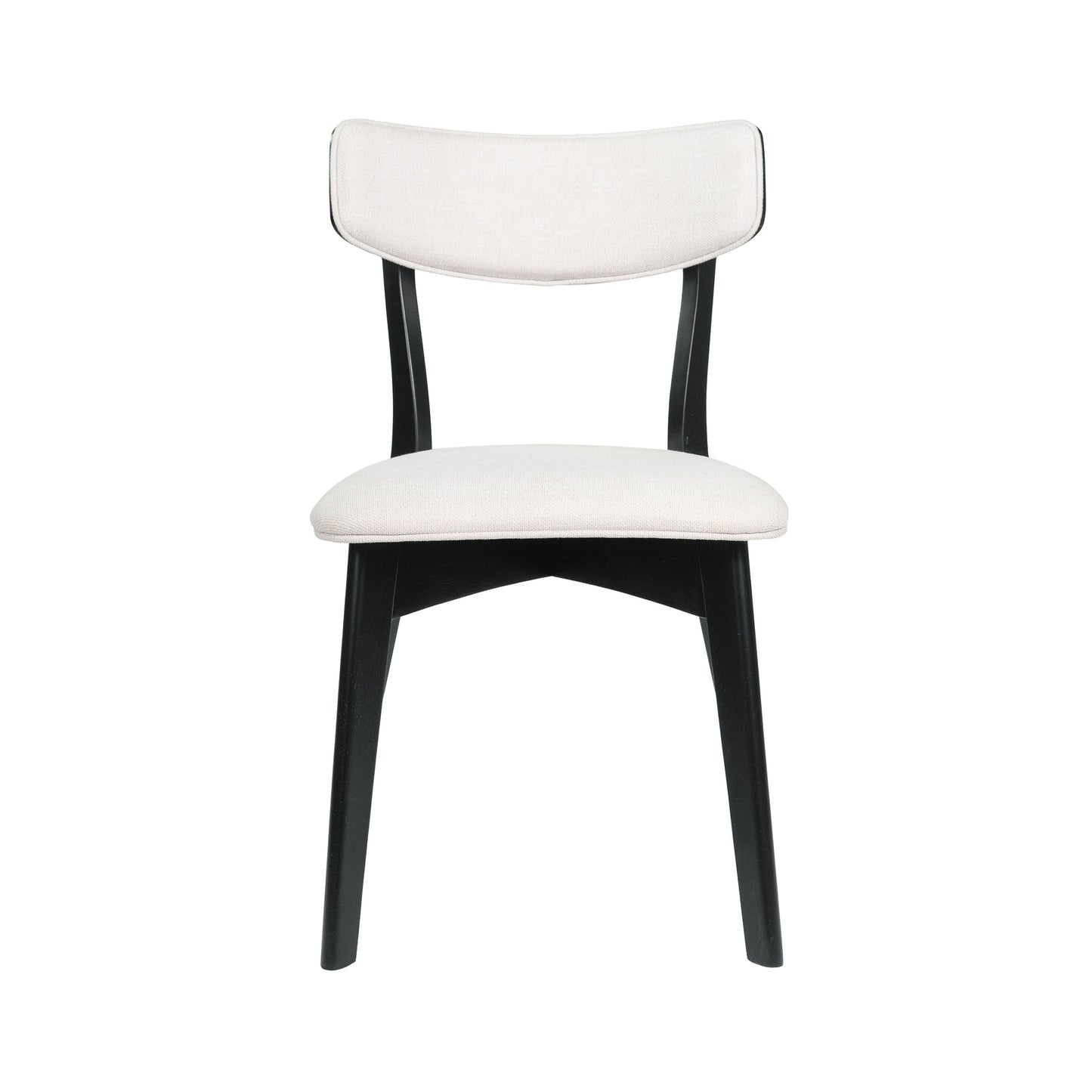Chazz Mid-Century Modern Upholstered Rubberwood Dining Chairs (Set of 2/4) by Christopher Knight Home