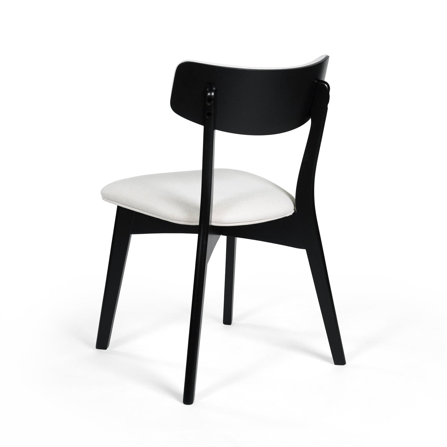 Chazz Mid-Century Modern Upholstered Rubberwood Dining Chairs (Set of 2/4) by Christopher Knight Home