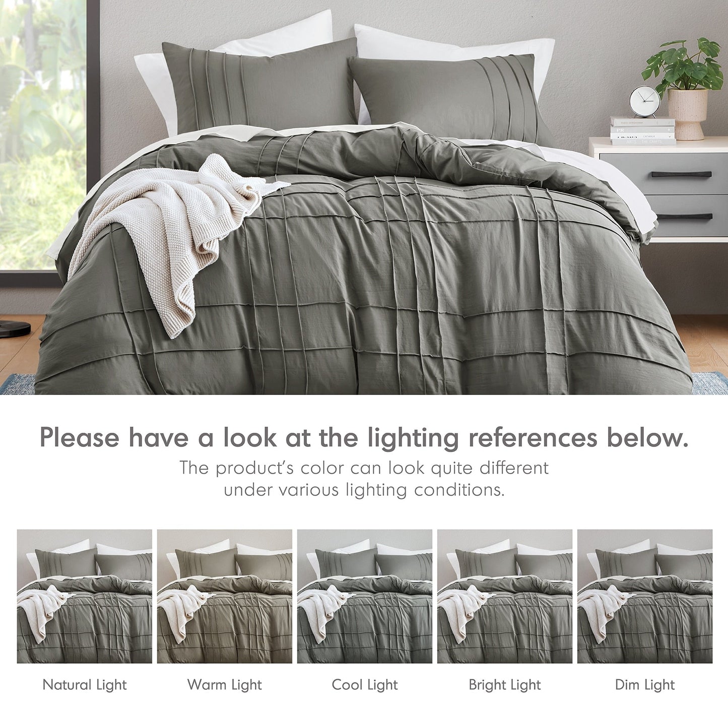 Chelsea Square Evans Pinch Pleated Soft Washed Boho Duvet Cover Set