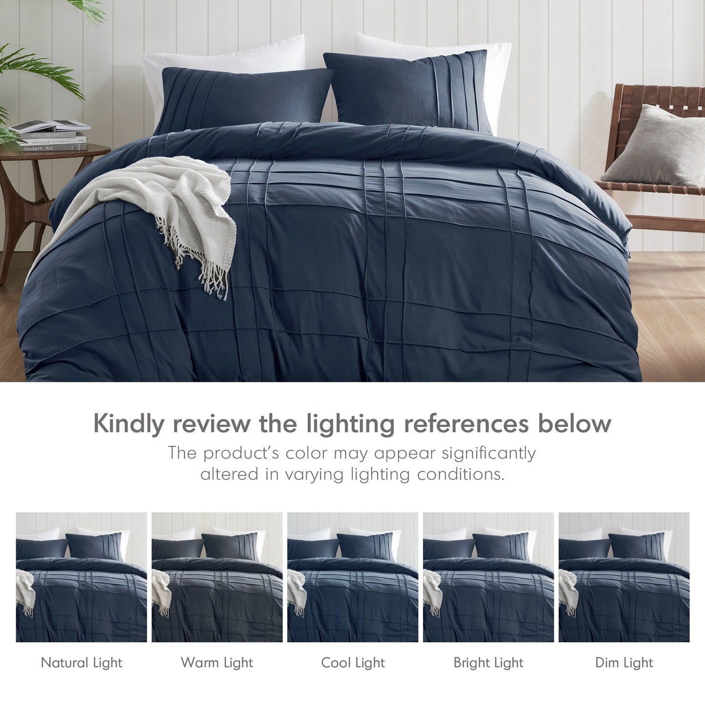 Chelsea Square Evans Pinch Pleated Soft Washed Boho Duvet Cover Set