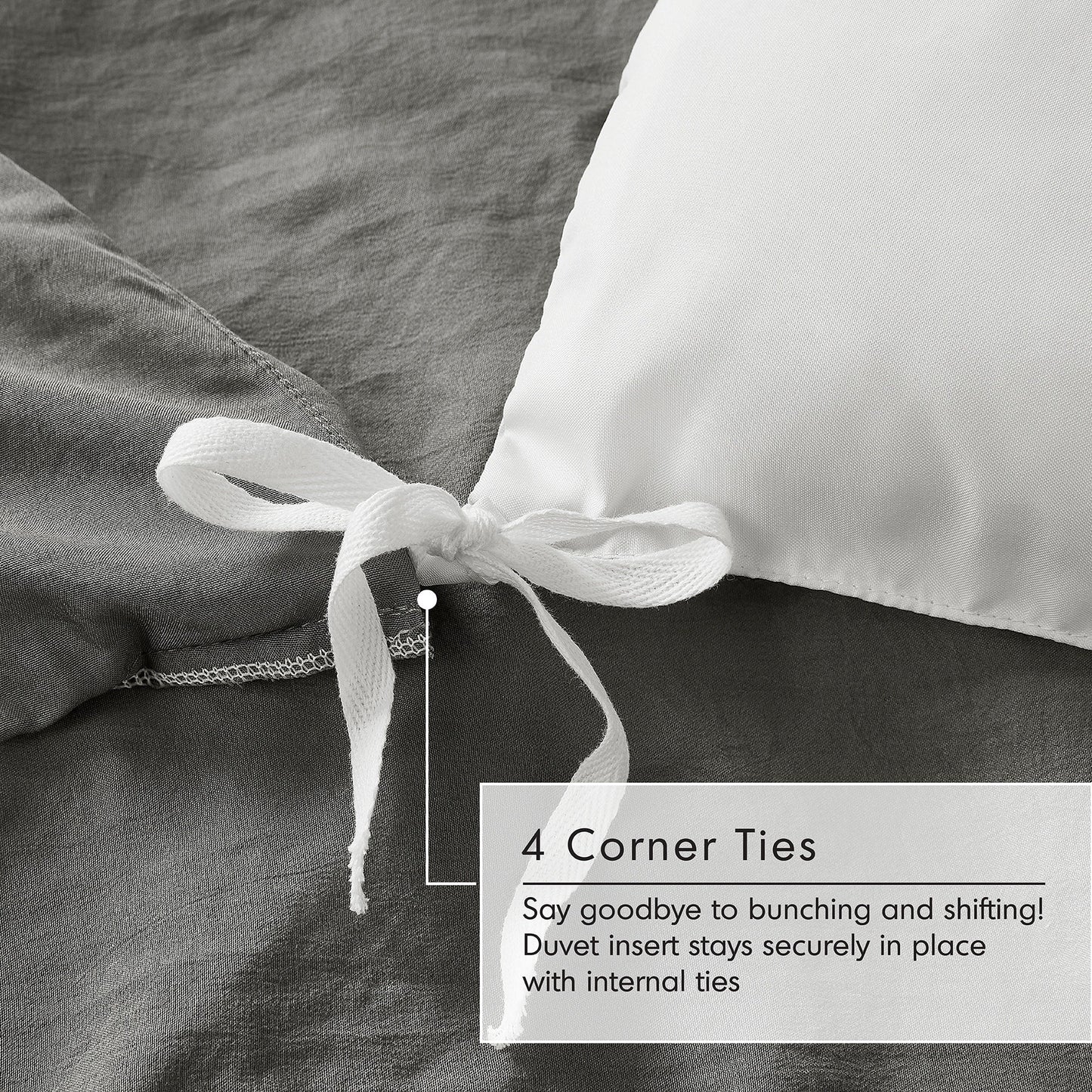 Chelsea Square Evans Pinch Pleated Soft Washed Boho Duvet Cover Set