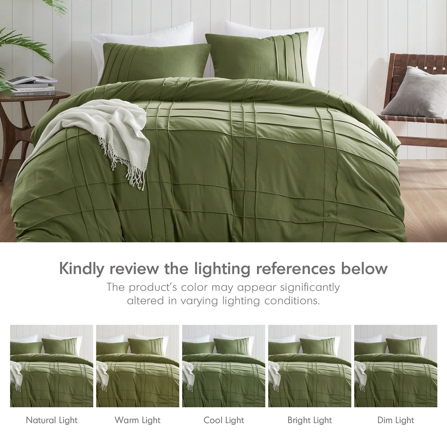 Chelsea Square Evans Pinch Pleated Soft Washed Boho Duvet Cover Set