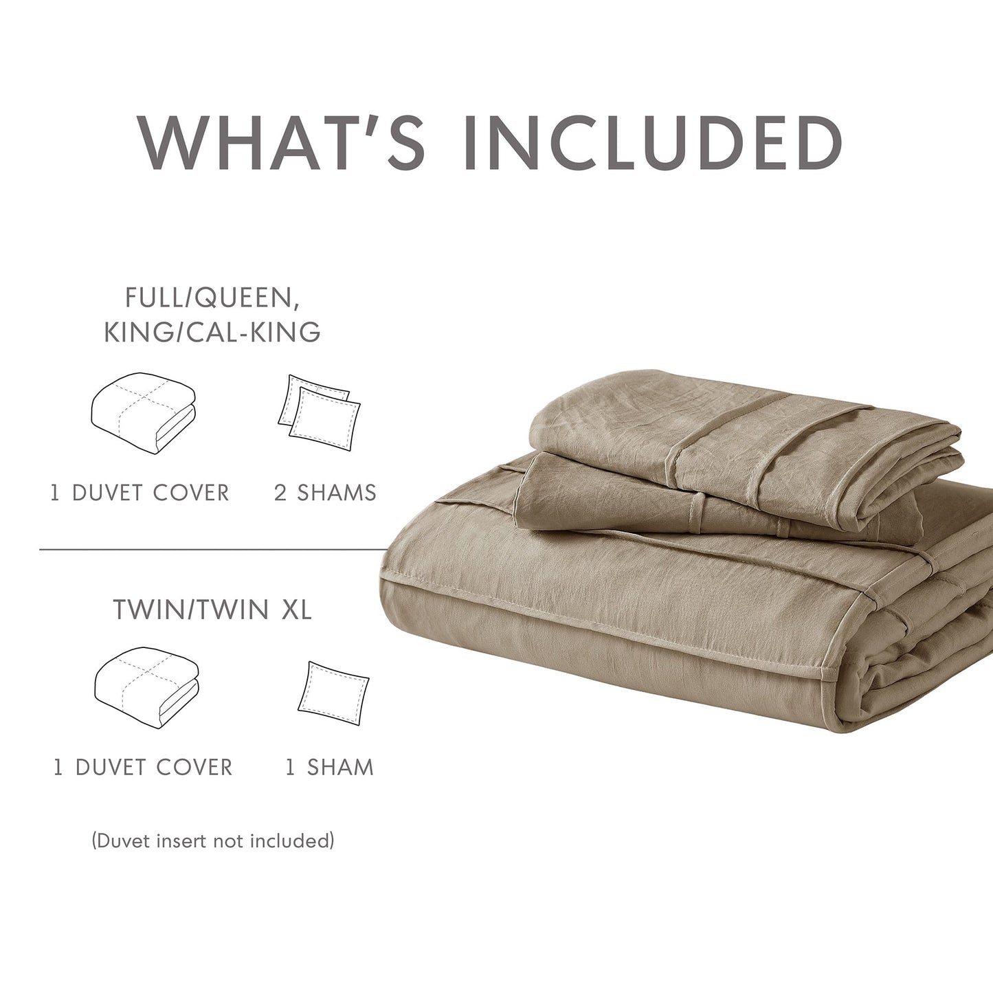 Chelsea Square Evans Pinch Pleated Soft Washed Boho Duvet Cover Set