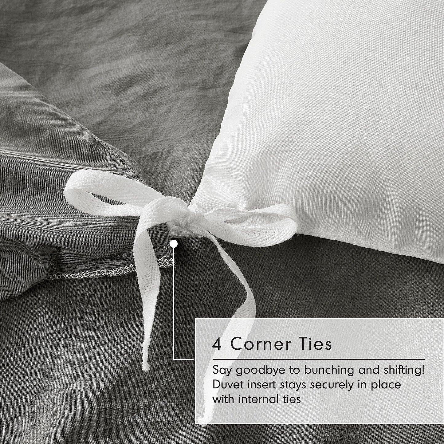 Chelsea Square Evans Pinch Pleated Soft Washed Boho Duvet Cover Set