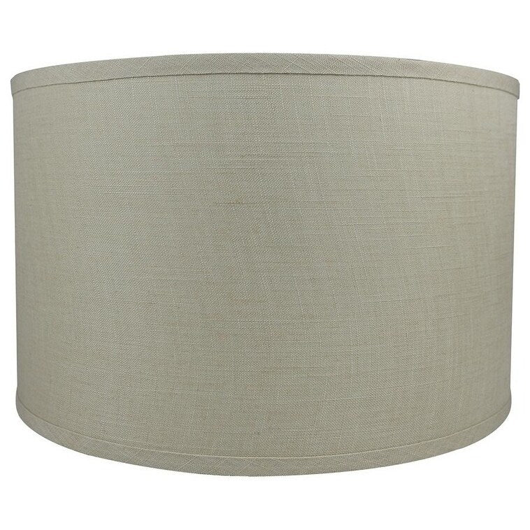 Classic Drum Smooth Linen Lamp Shade, 8 to 16 Bottom Size