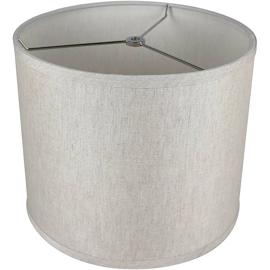 Classic Drum Smooth Linen Lamp Shade, 8 to 16 Bottom Size