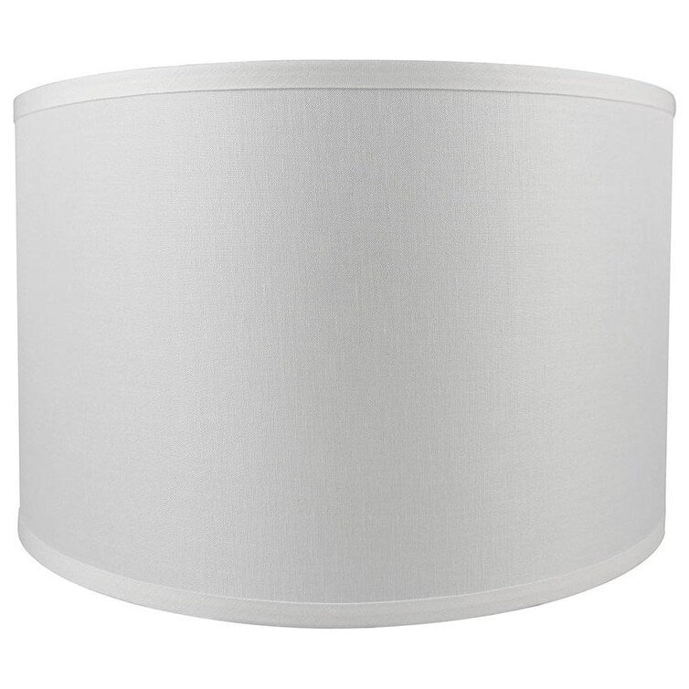 Classic Drum Smooth Linen Lamp Shade, 8 to 16 Bottom Size