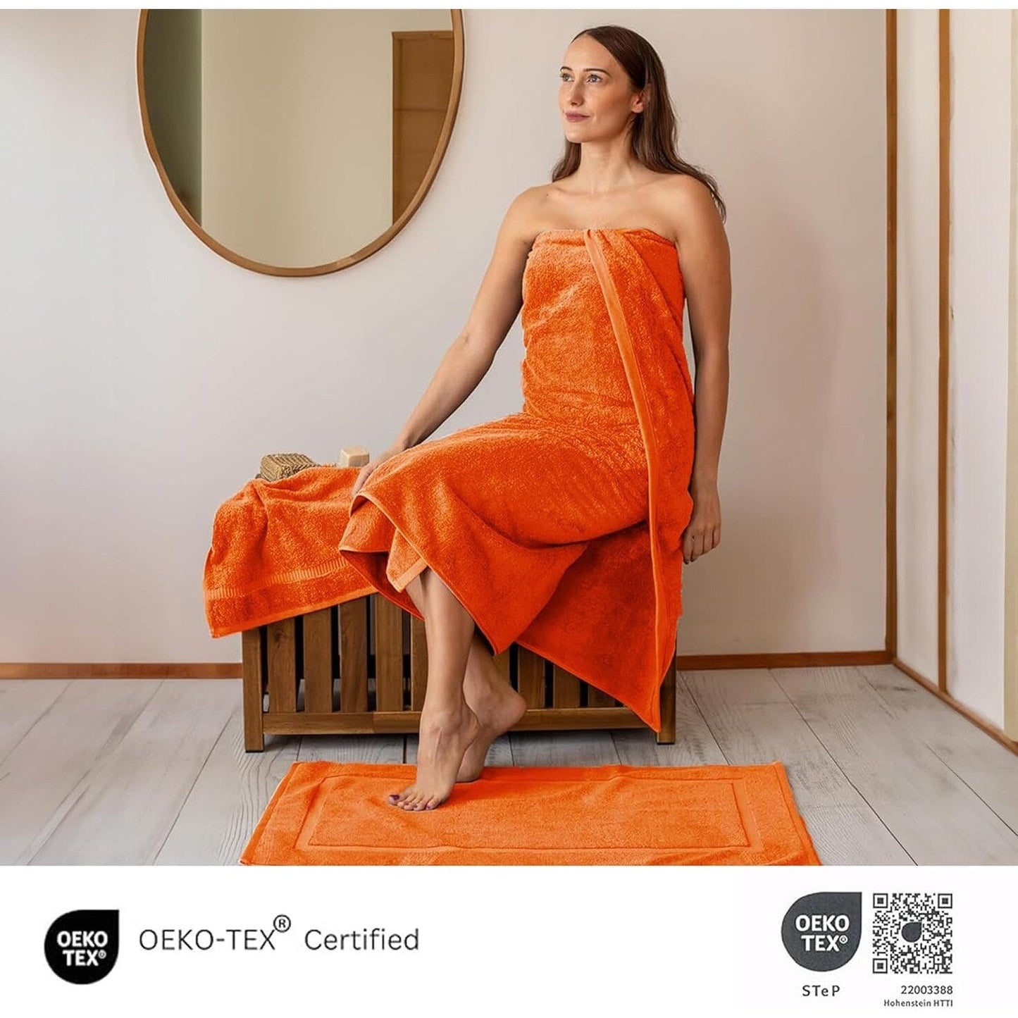 Classic Turkish Towels - Cambridge 100% Turkish Cotton Jumbo SPA Bath Sheet, Quick Dry
