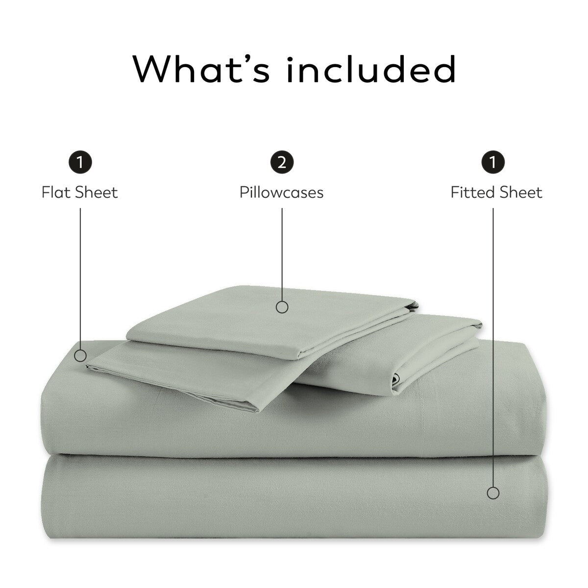 Color Sense 1200TC Premium Cotton-Blend Wrinkle-Resistant Sheet Set