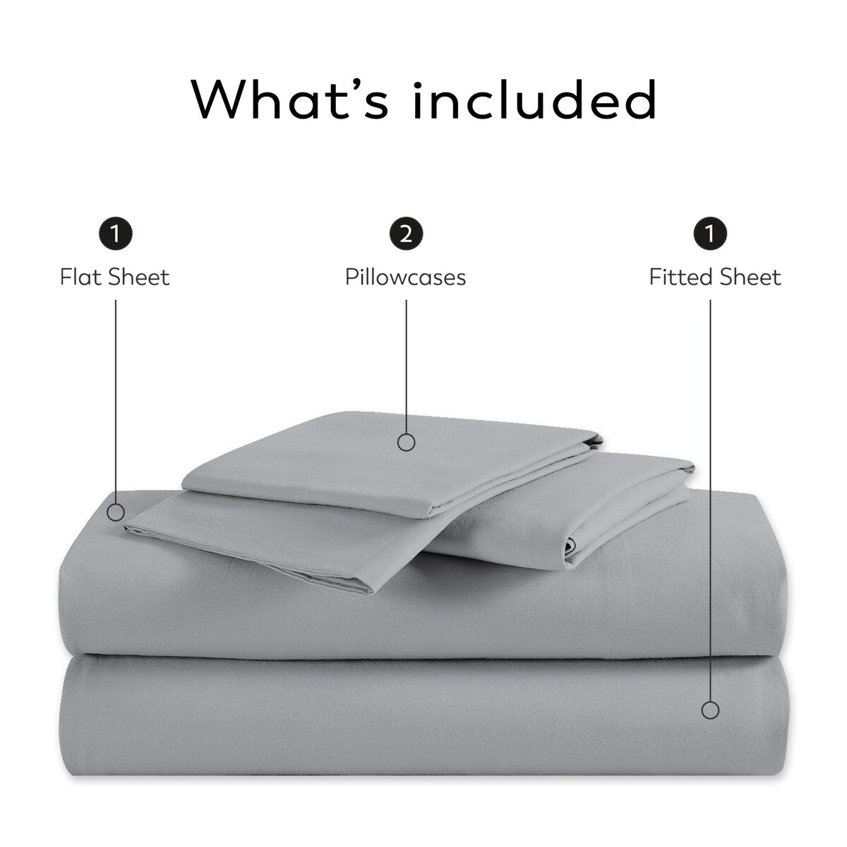 Color Sense 1200TC Premium Cotton-Blend Wrinkle-Resistant Sheet Set