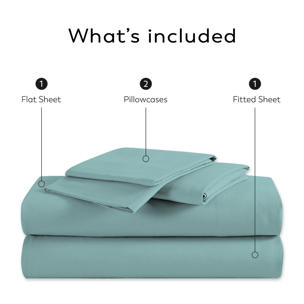Color Sense 1200TC Premium Cotton-Blend Wrinkle-Resistant Sheet Set