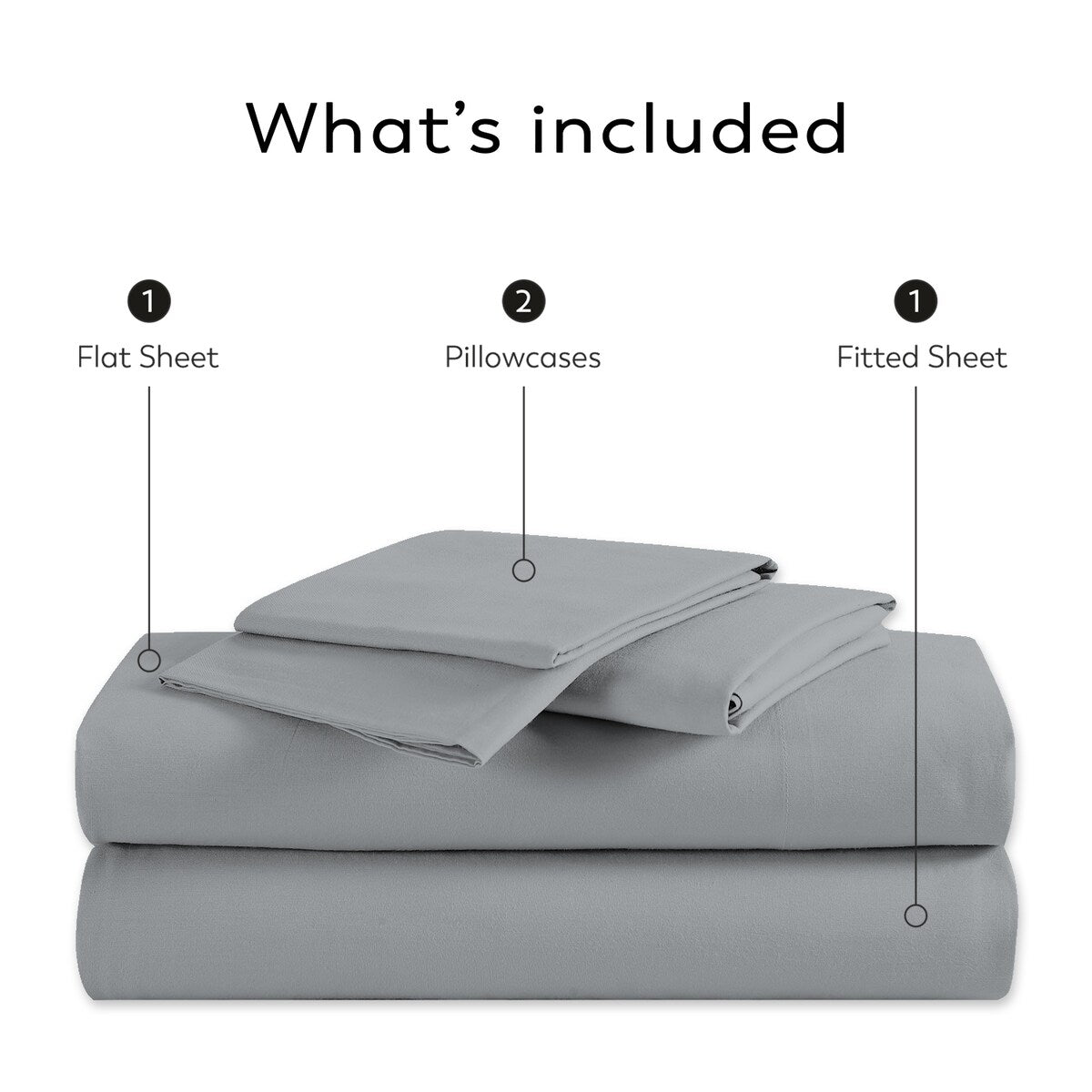 Color Sense 800TC Luxury Cotton-Blend Wrinkle-Resistant Sheet Set