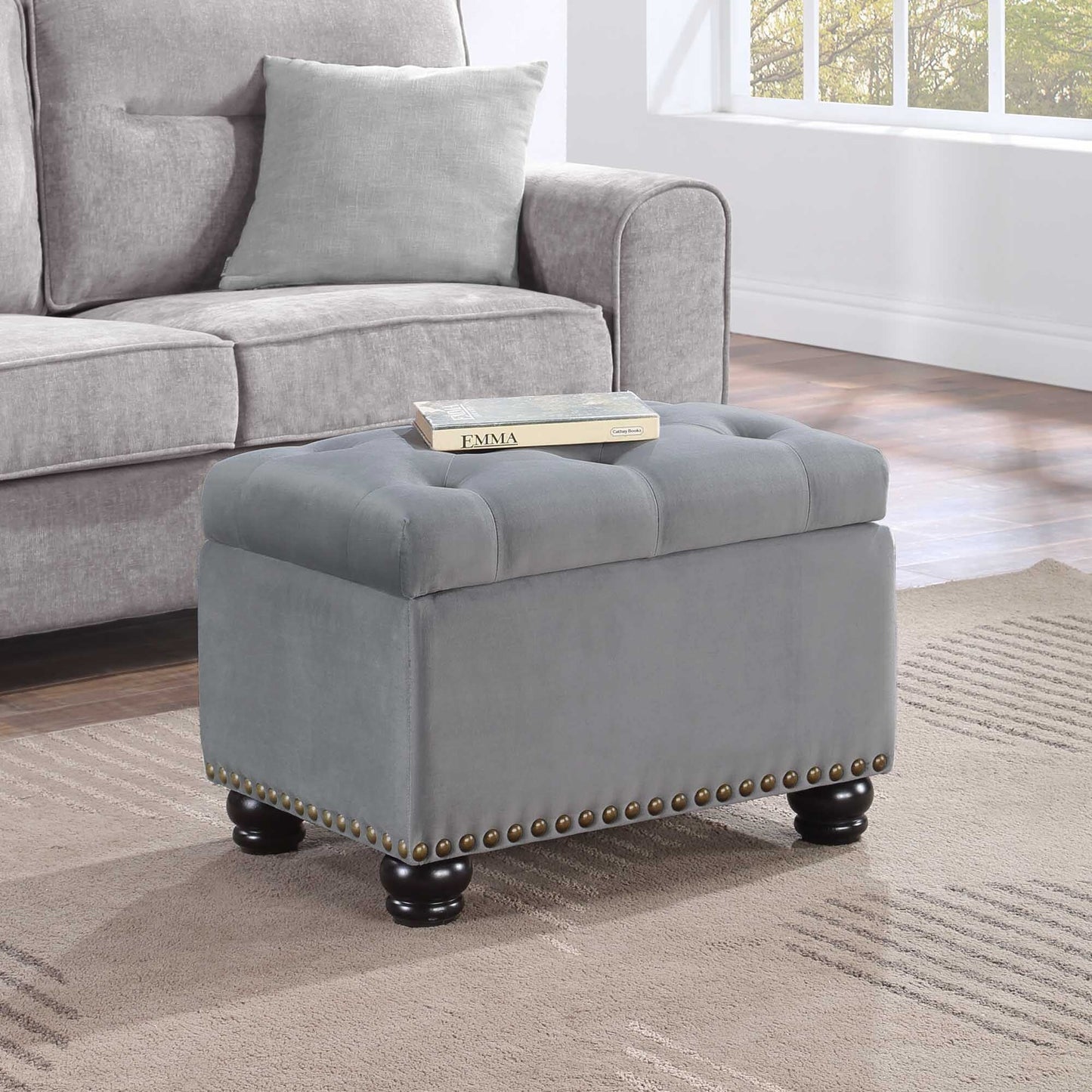 Convenience Concepts Designs4Comfort 5th Avenue Storage Ottoman