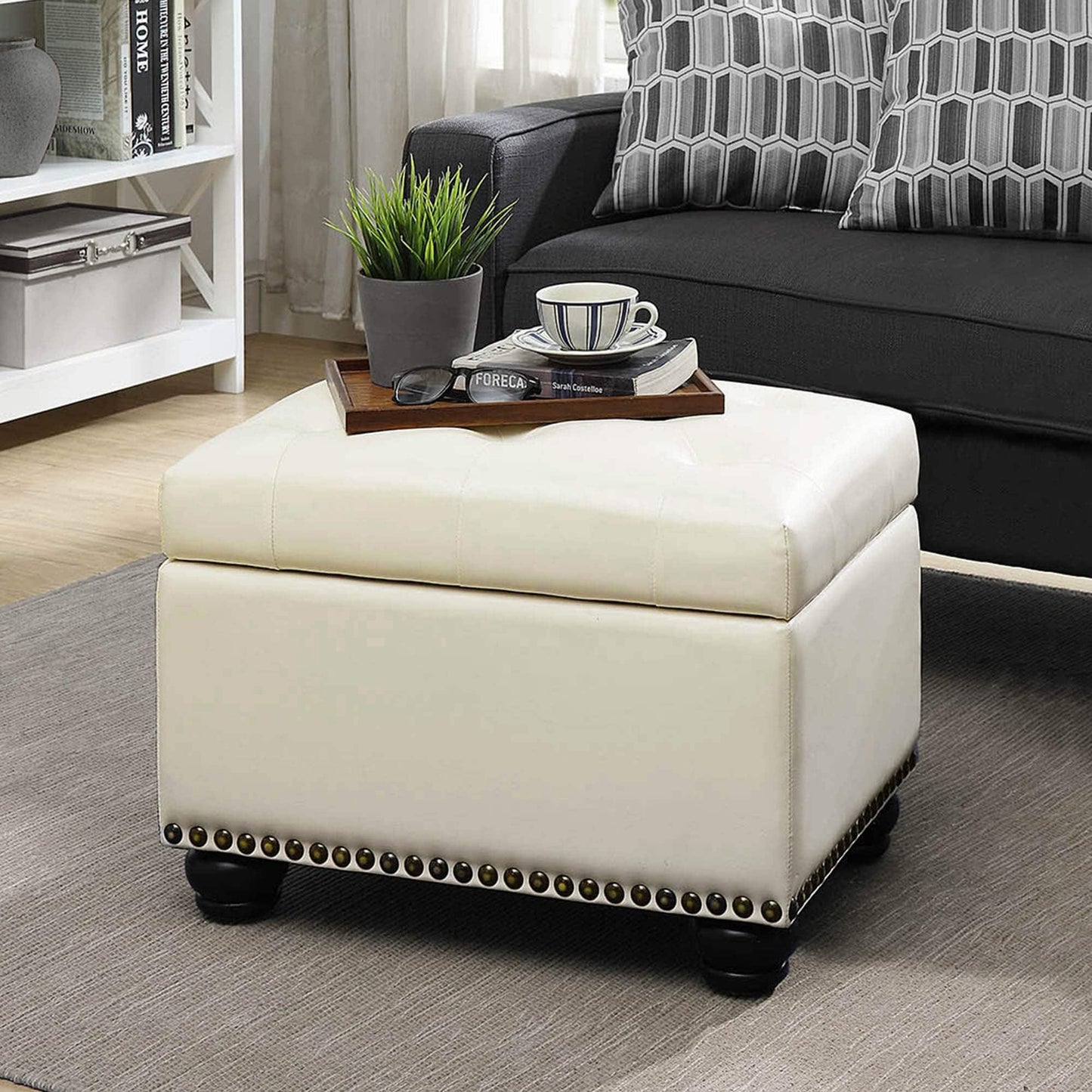 Convenience Concepts Designs4Comfort 5th Avenue Storage Ottoman