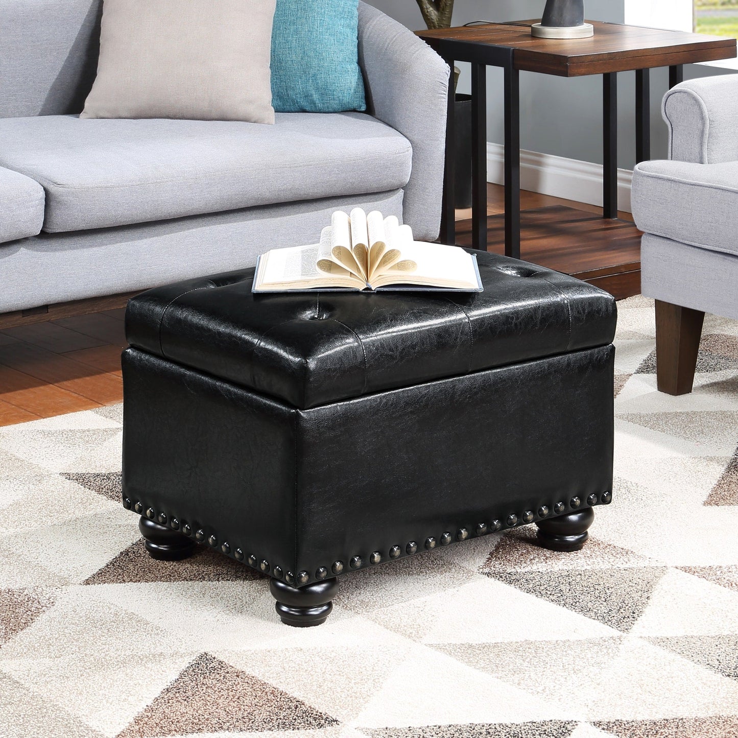 Convenience Concepts Designs4Comfort 5th Avenue Storage Ottoman